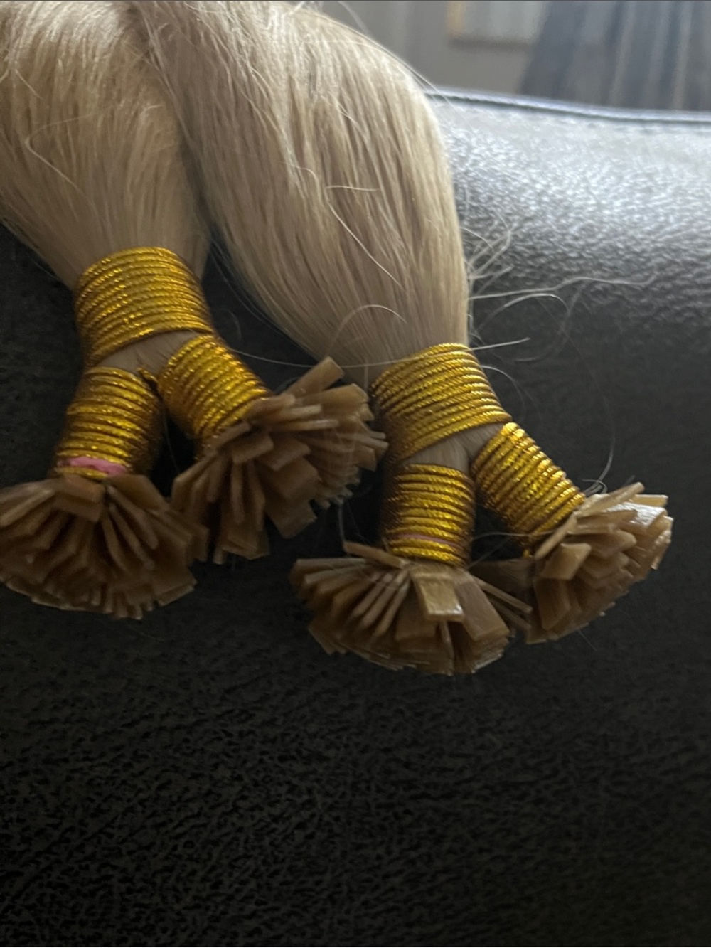 Blonde Pre-Bonded Keratin Hair Extensions - Natural Blonde